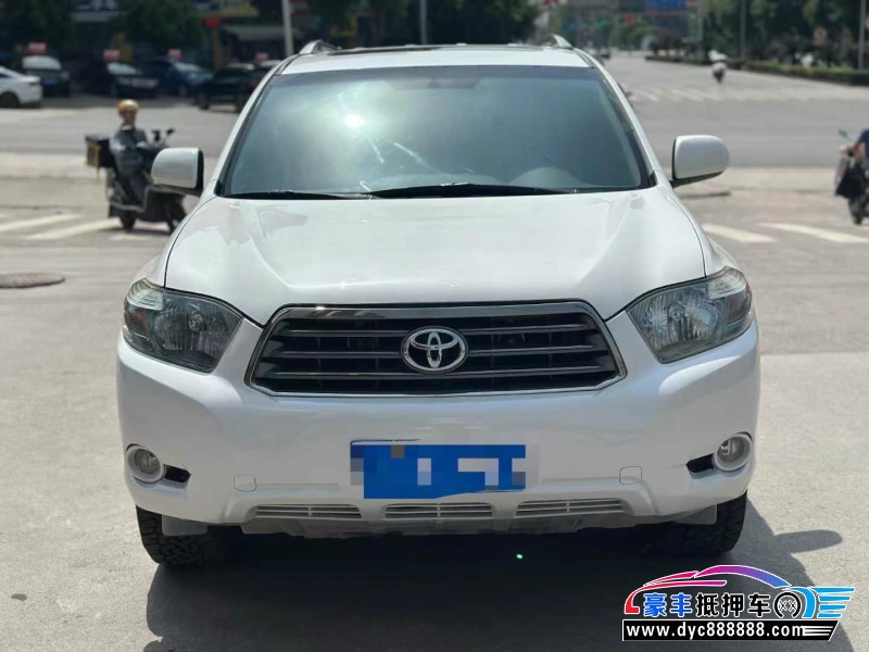 12年丰田汉兰达SUV抵押车出售