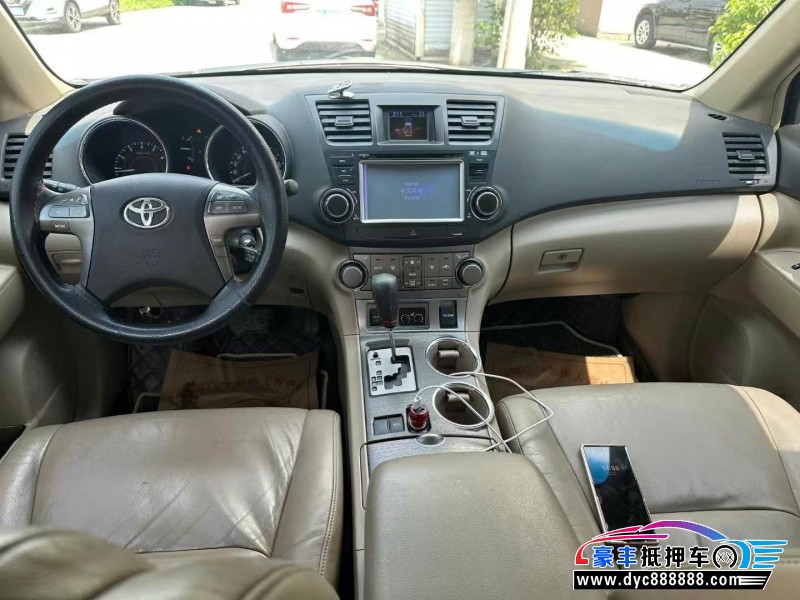 12年丰田汉兰达SUV抵押车出售