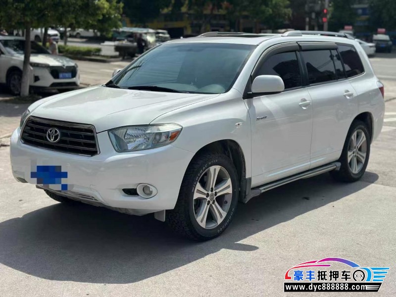 12年丰田汉兰达SUV抵押车出售