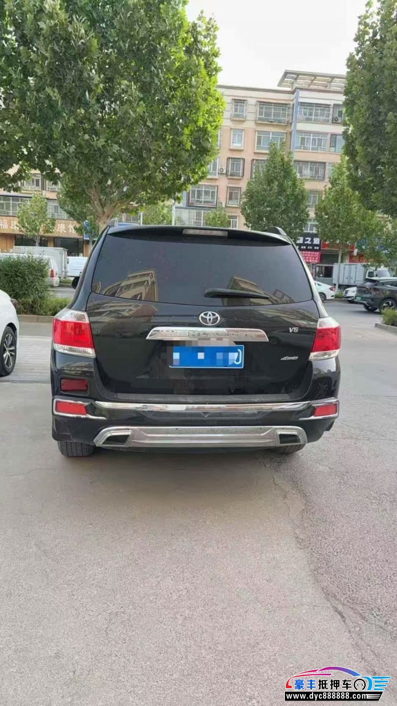 14年丰田汉兰达SUV抵押车出售