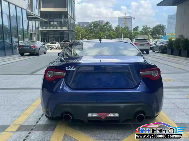 18年丰田86轿车抵押车出售