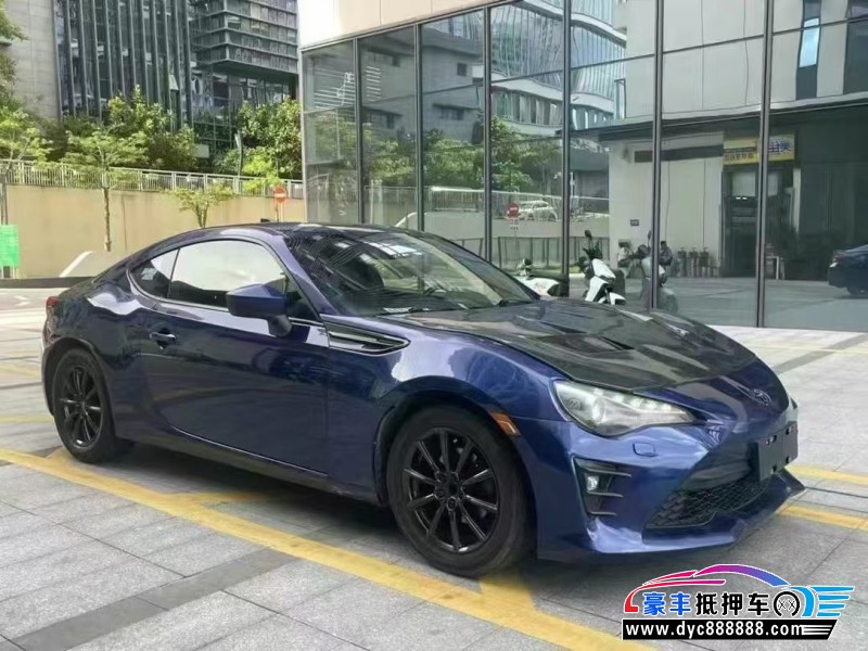 18年丰田86轿车抵押车出售