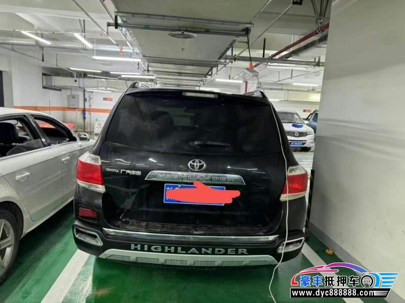 15年丰田汉兰达SUV抵押车出售