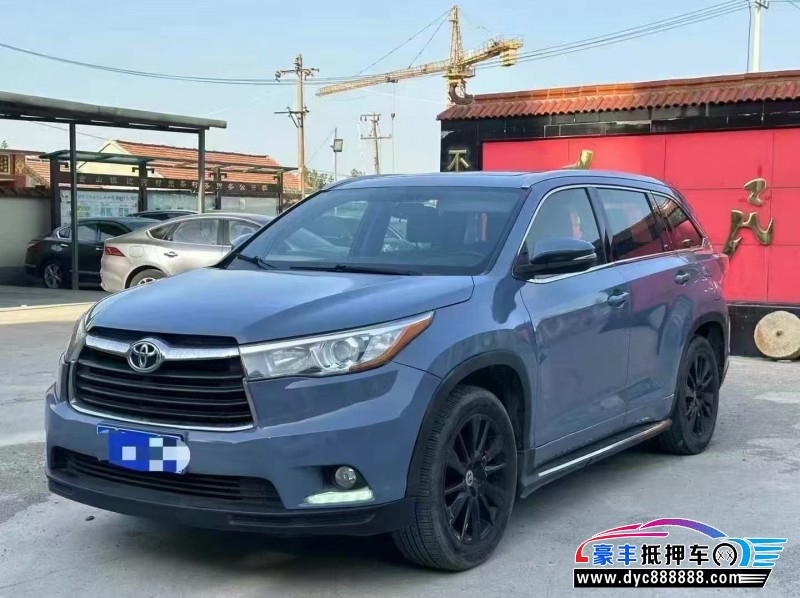 16年丰田汉兰达轿车抵押车出售