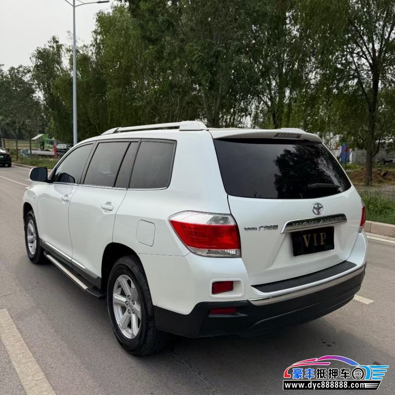 17年丰田汉兰达轿车抵押车出售