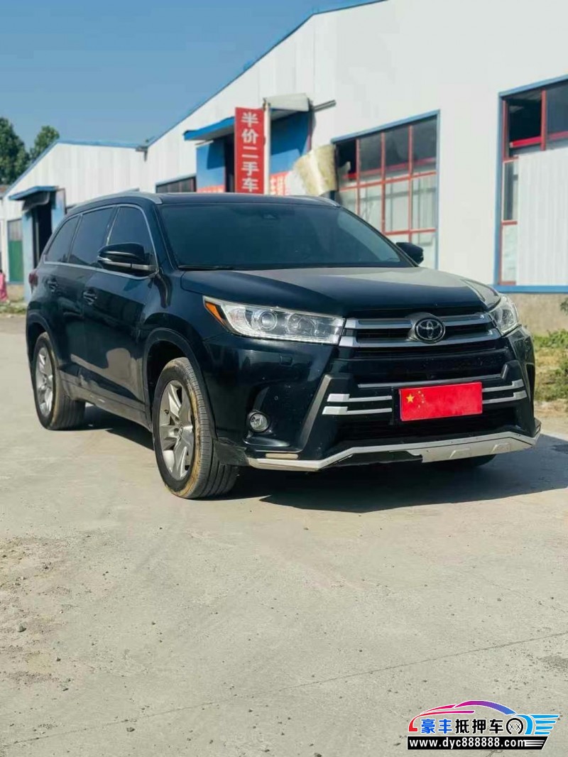 19年丰田汉兰达轿车抵押车出售