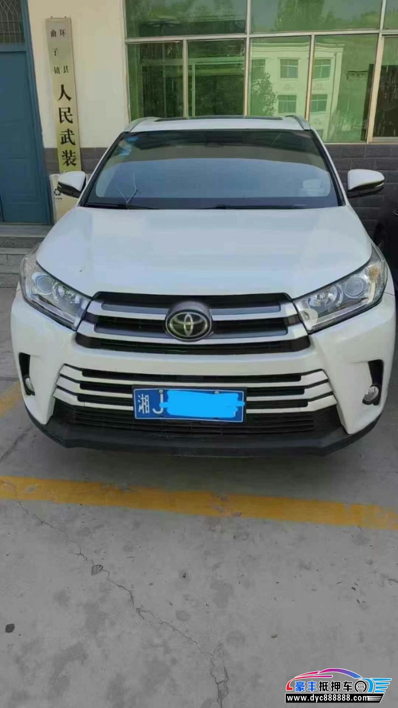 19年丰田汉兰达轿车抵押车出售