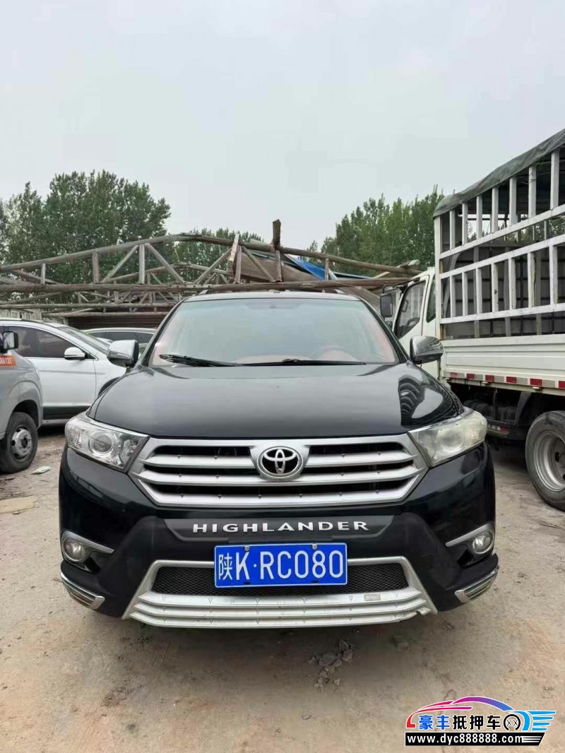 13年丰田汉兰达轿车抵押车出售