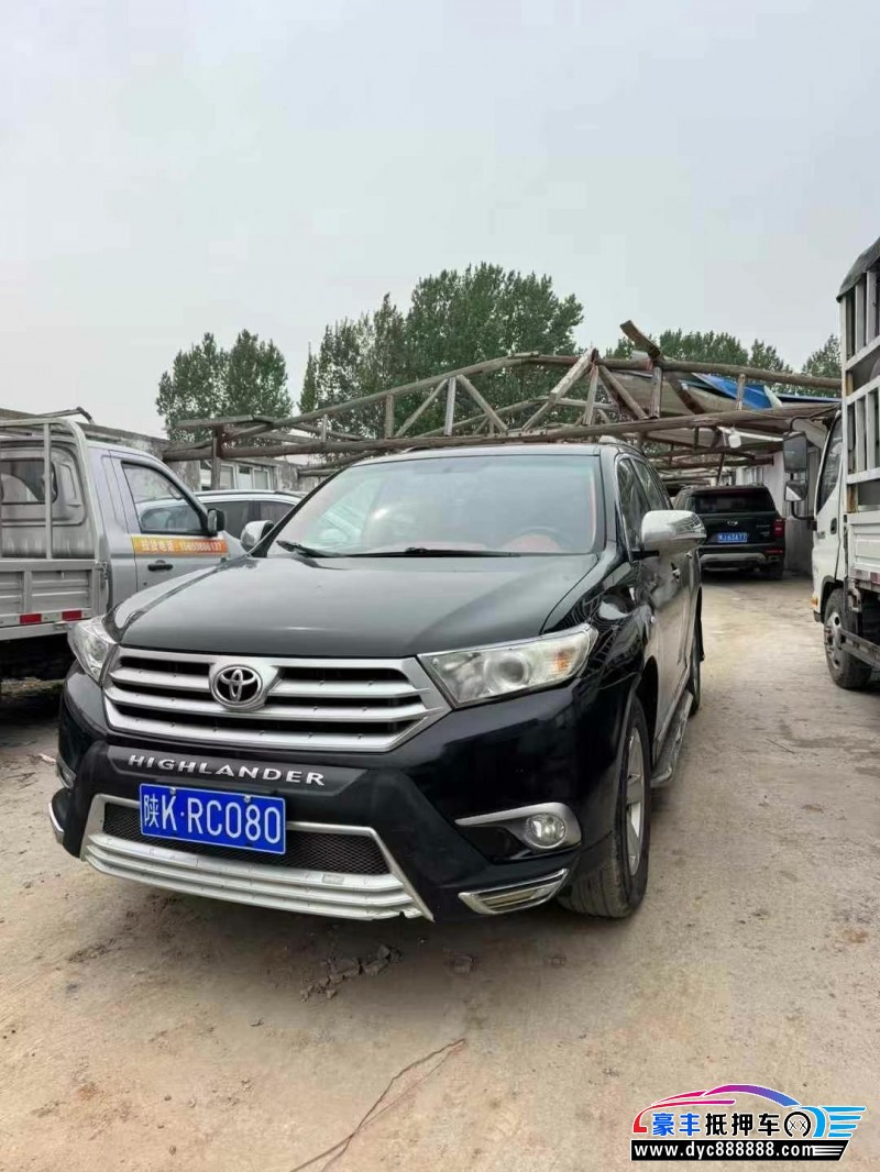 13年丰田汉兰达轿车抵押车出售