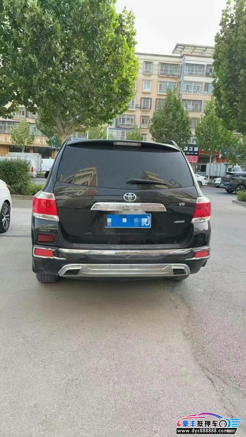 14年丰田汉兰达轿车抵押车出售