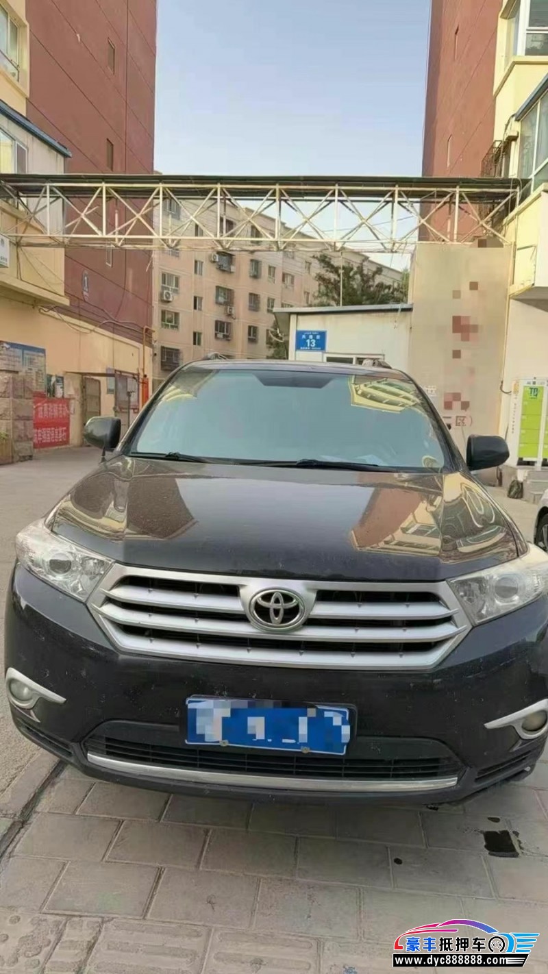 14年丰田汉兰达轿车抵押车出售