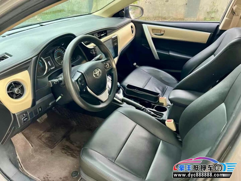 18年丰田卡罗拉轿车抵押车出售