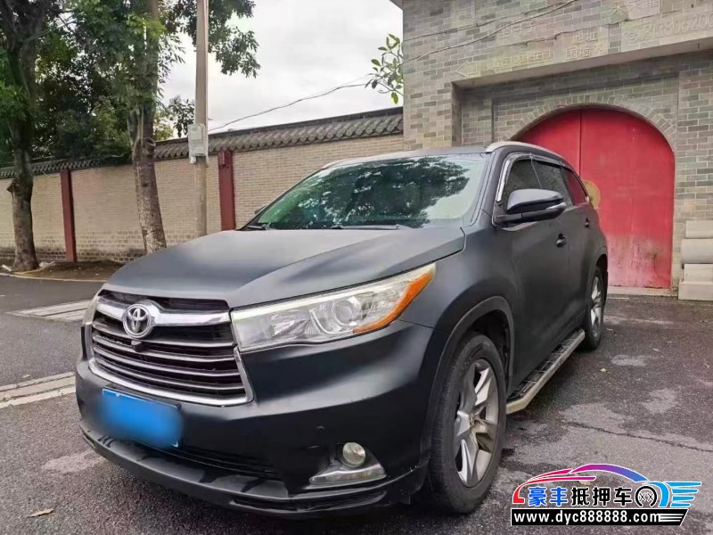 17年丰田汉兰达轿车抵押车出售