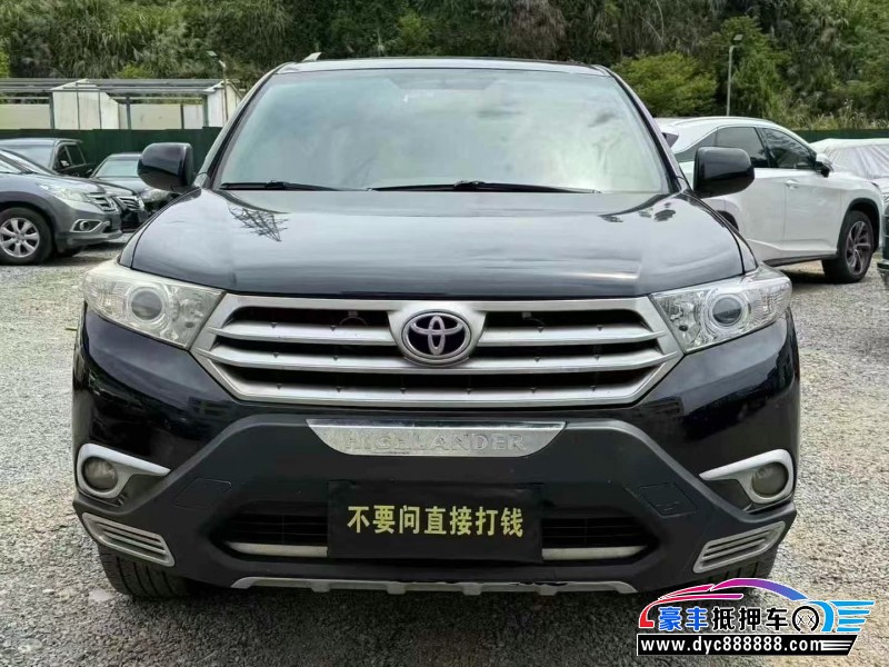 13年丰田汉兰达轿车抵押车出售