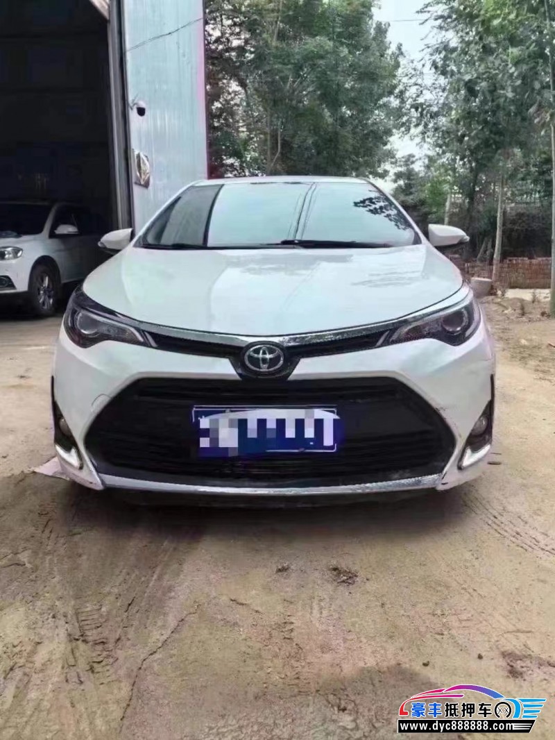 19年丰田雷凌轿车抵押车出售