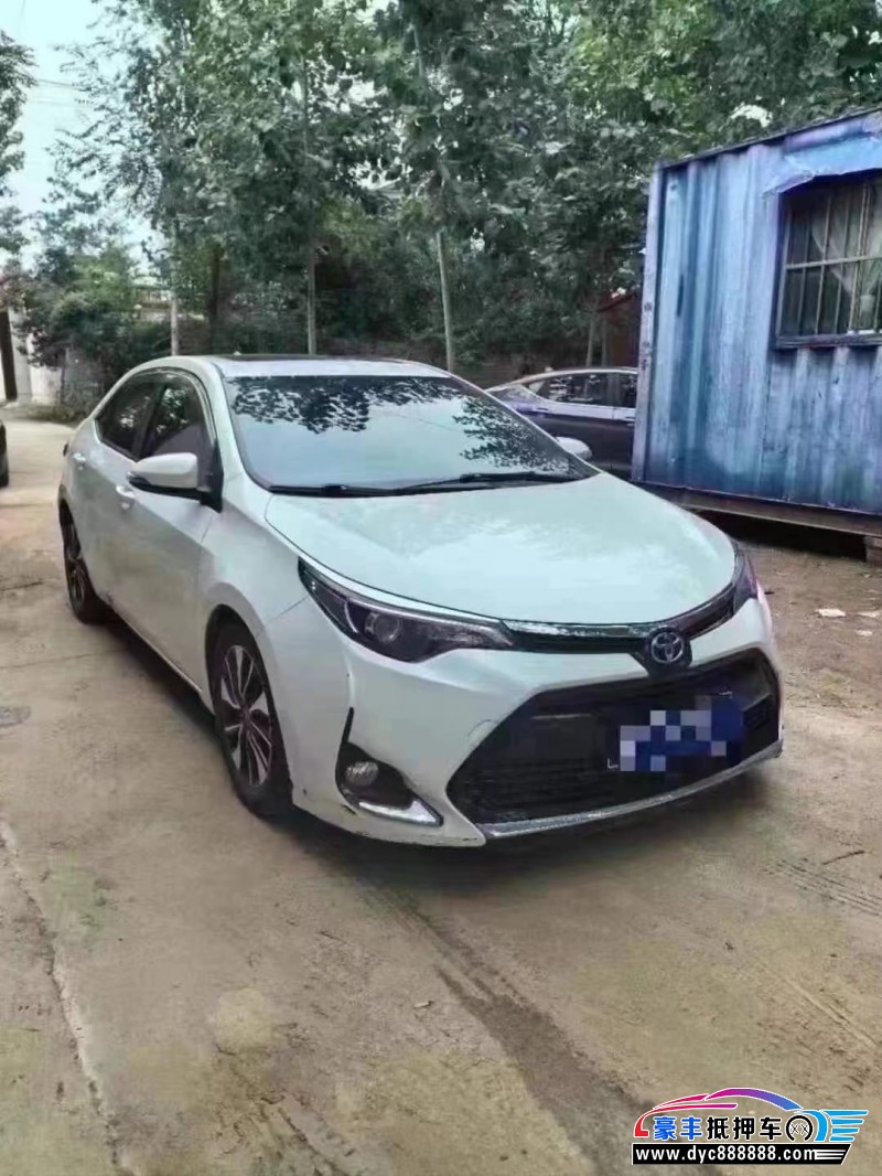 19年丰田雷凌轿车抵押车出售