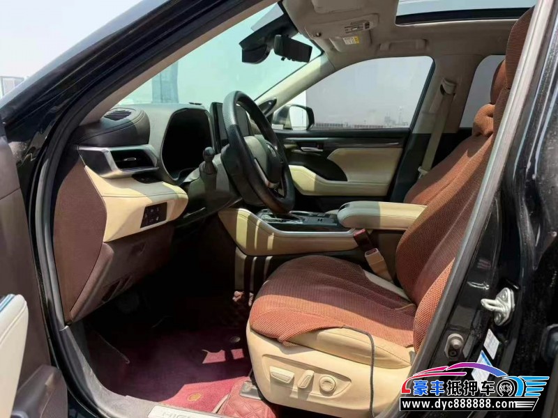 22年丰田汉兰达轿车抵押车出售