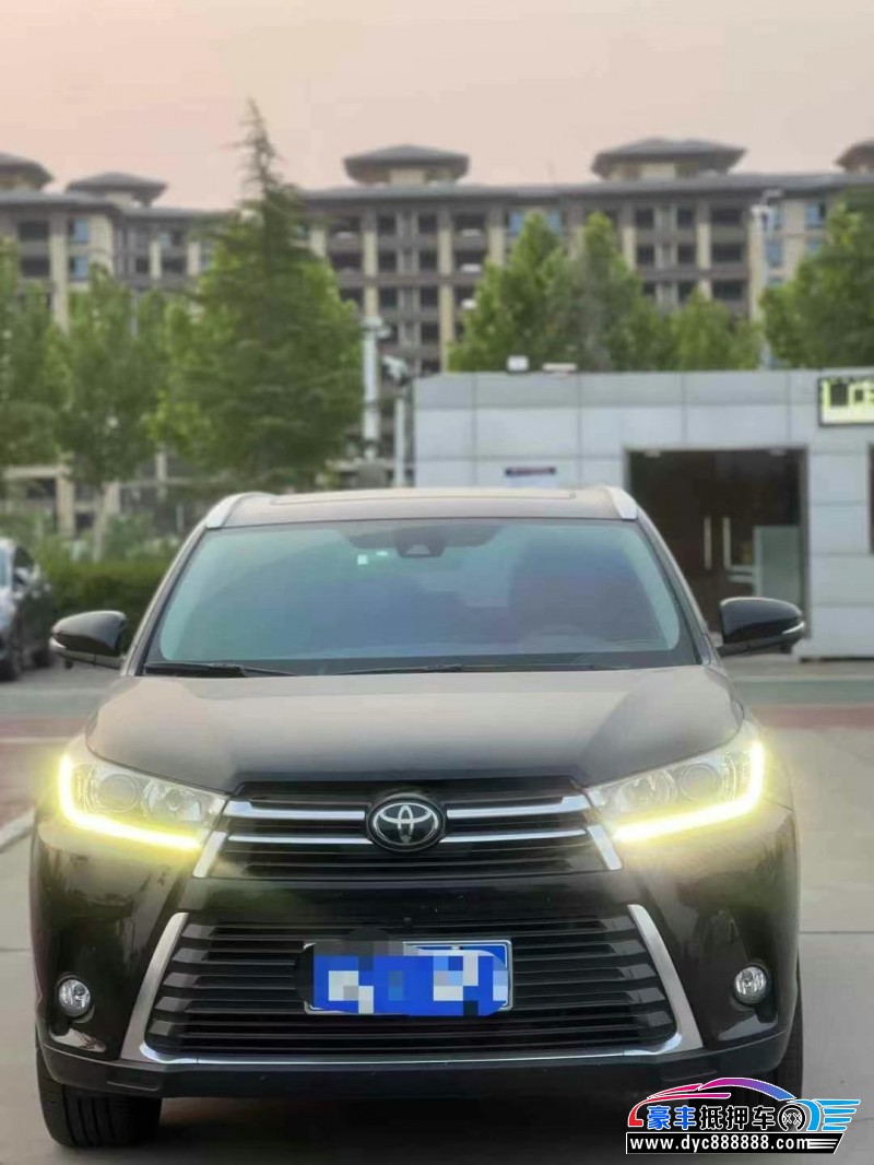 21年丰田汉兰达轿车抵押车出售