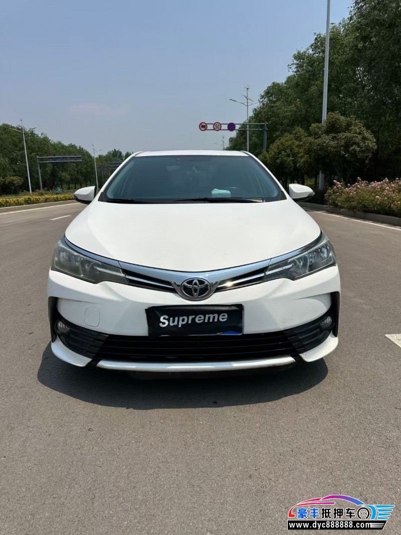 18年丰田卡罗拉轿车抵押车出售