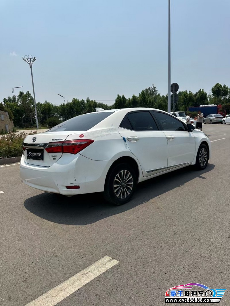 18年丰田卡罗拉轿车抵押车出售