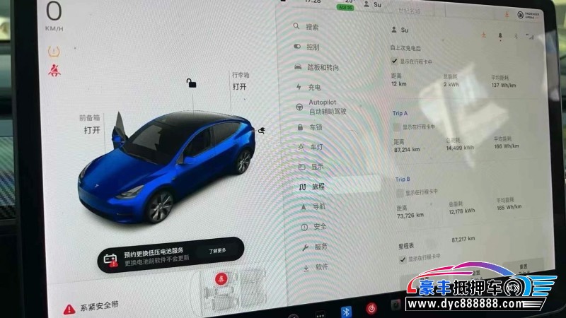 21年特斯拉Model Y轿车抵押车出售