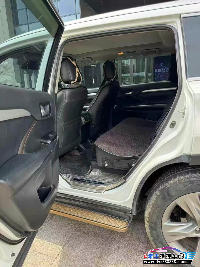 18年丰田汉兰达SUV抵押车出售