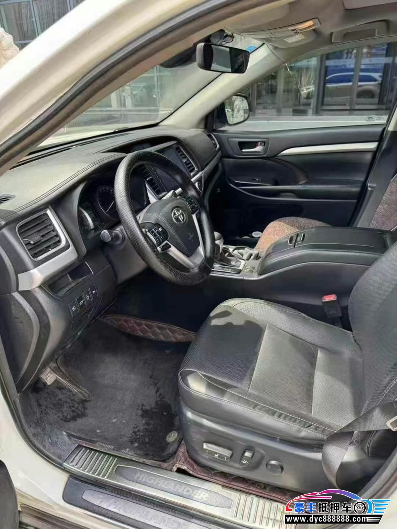 18年丰田汉兰达SUV抵押车出售