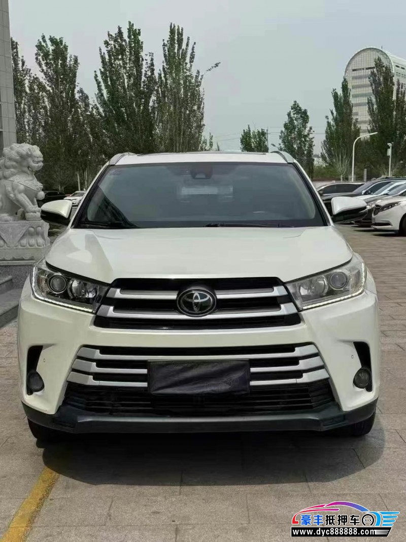 18年丰田汉兰达SUV抵押车出售