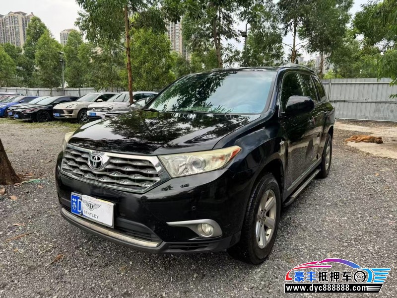 12年丰田汉兰达轿车抵押车出售