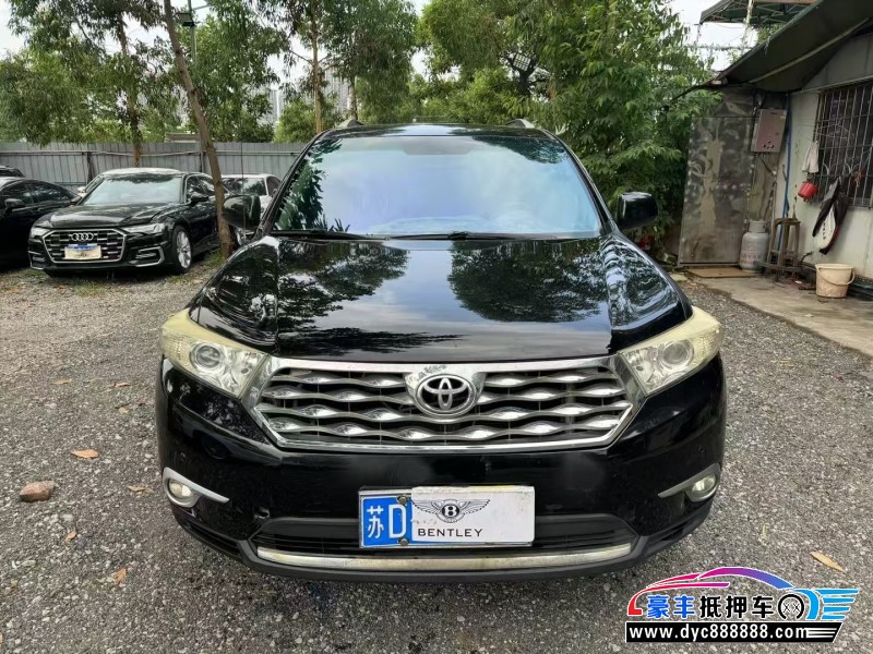 12年丰田汉兰达轿车抵押车出售