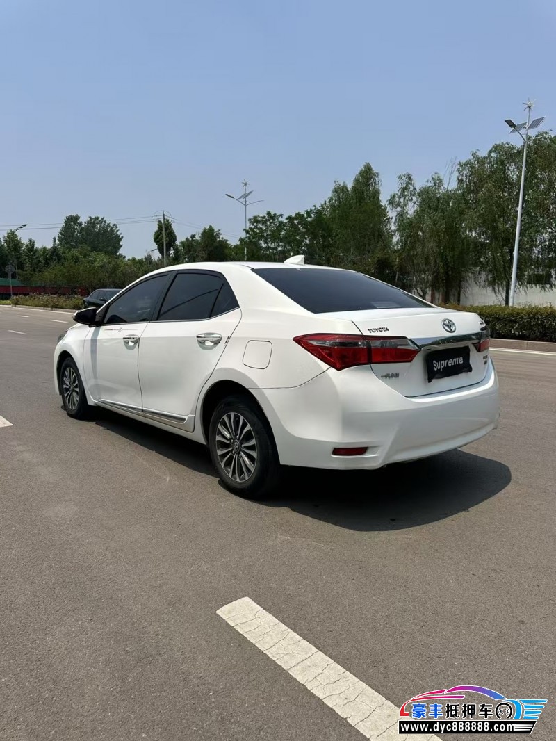 18年丰田卡罗拉轿车抵押车出售