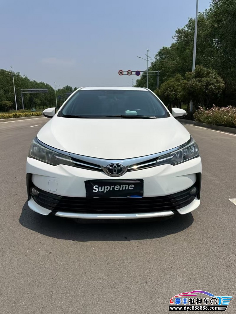 18年丰田卡罗拉轿车抵押车出售