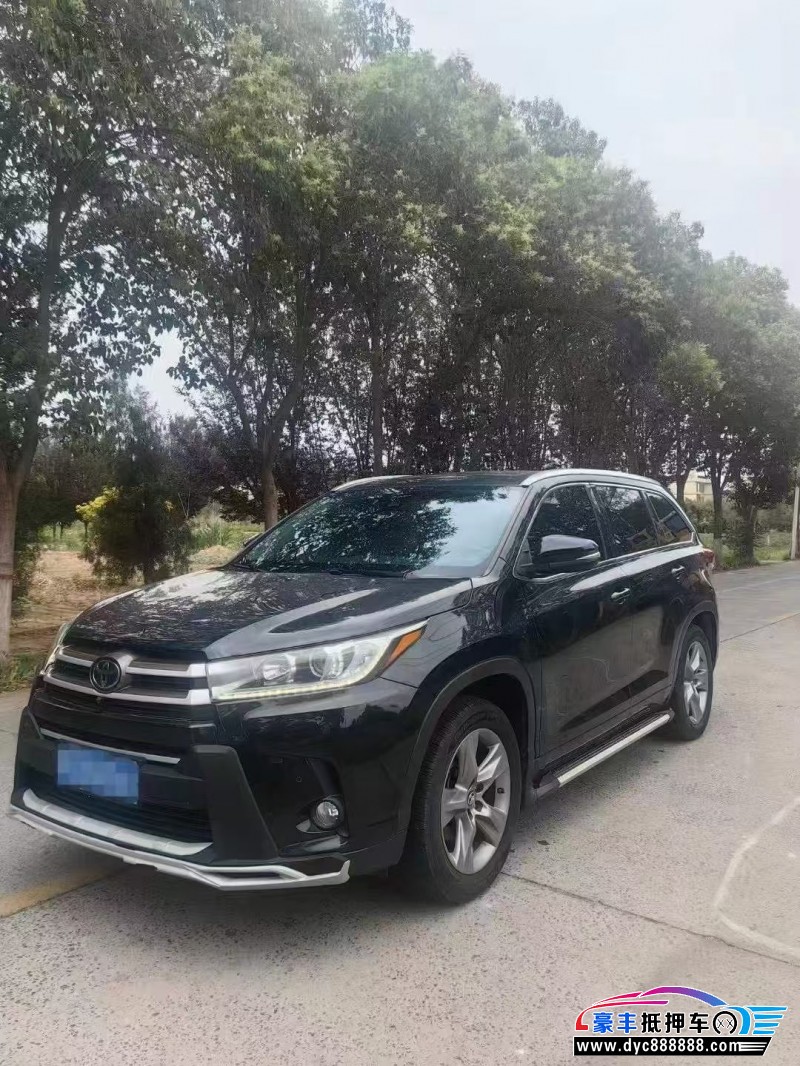 18年丰田汉兰达轿车抵押车出售