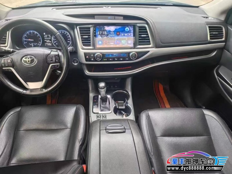 18年丰田汉兰达轿车抵押车出售