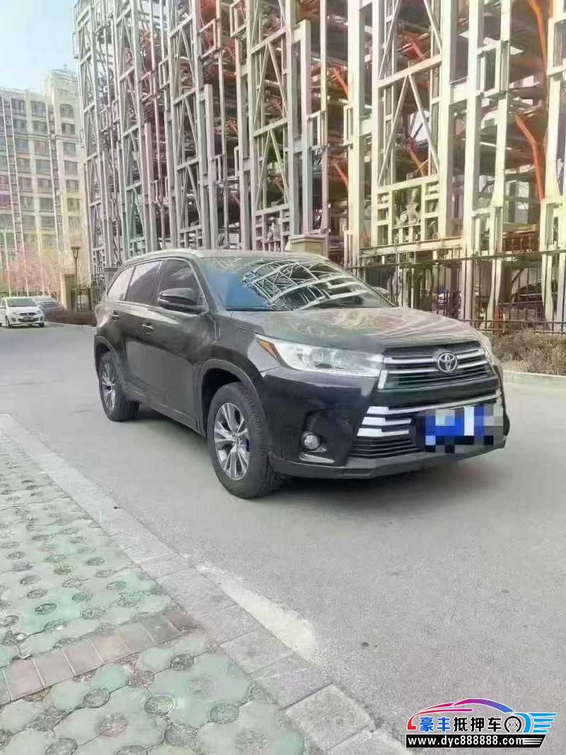 19年丰田汉兰达轿车抵押车出售