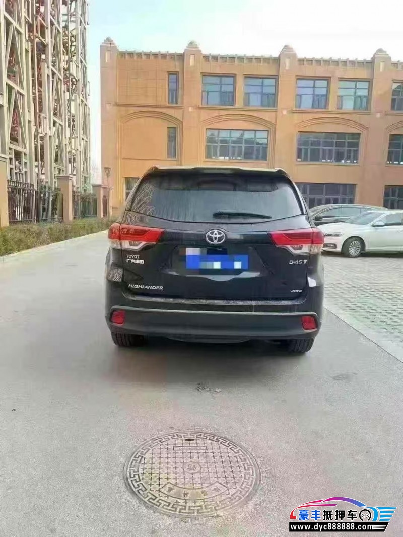 19年丰田汉兰达轿车抵押车出售