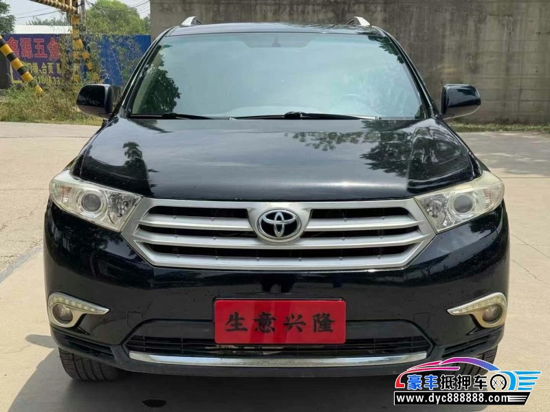 13年丰田汉兰达轿车抵押车出售