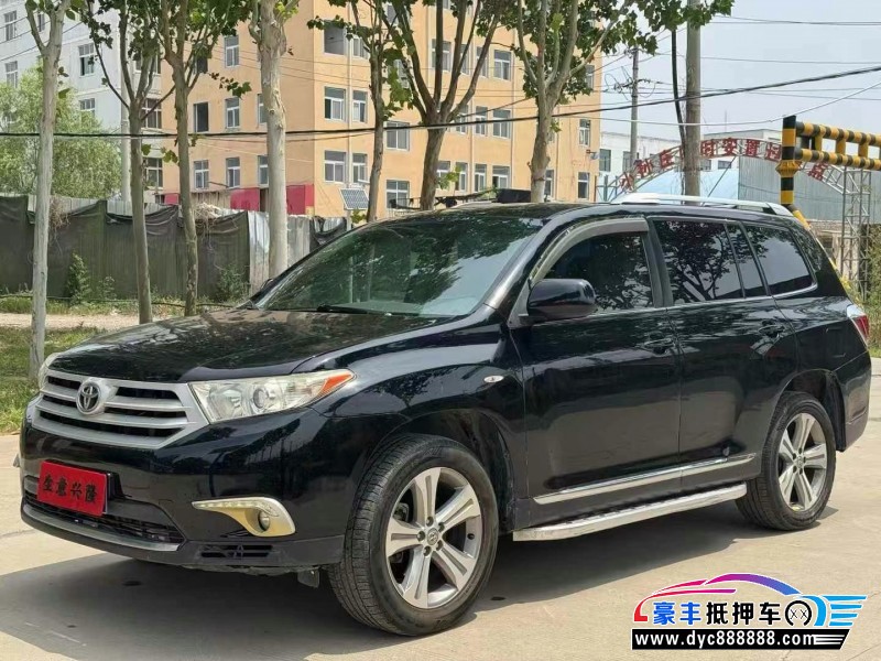 13年丰田汉兰达轿车抵押车出售