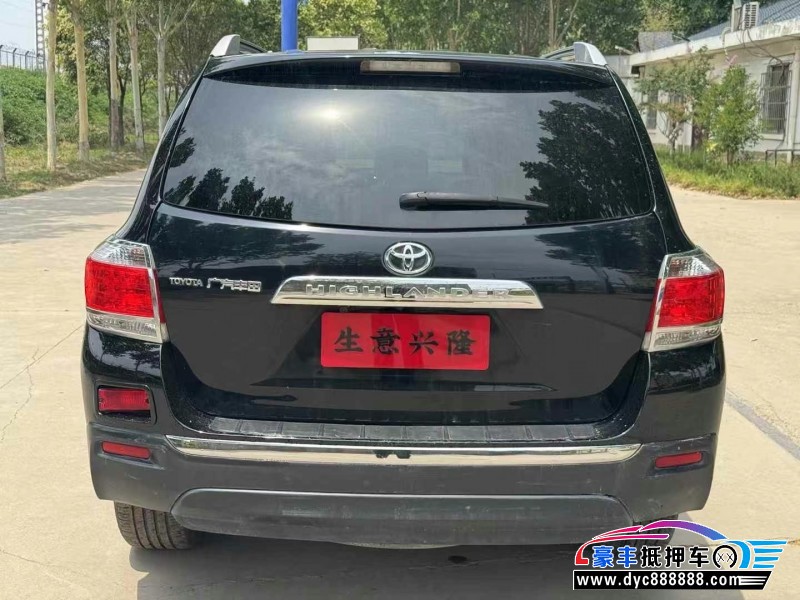 13年丰田汉兰达轿车抵押车出售