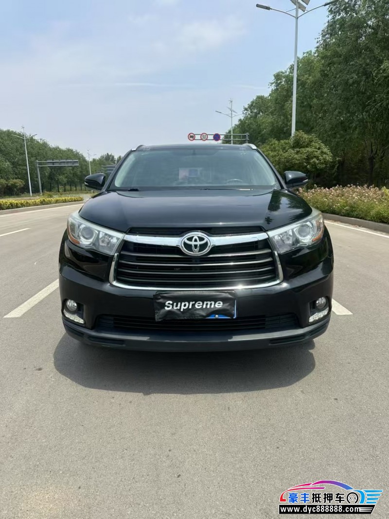 16年丰田汉兰达轿车抵押车出售