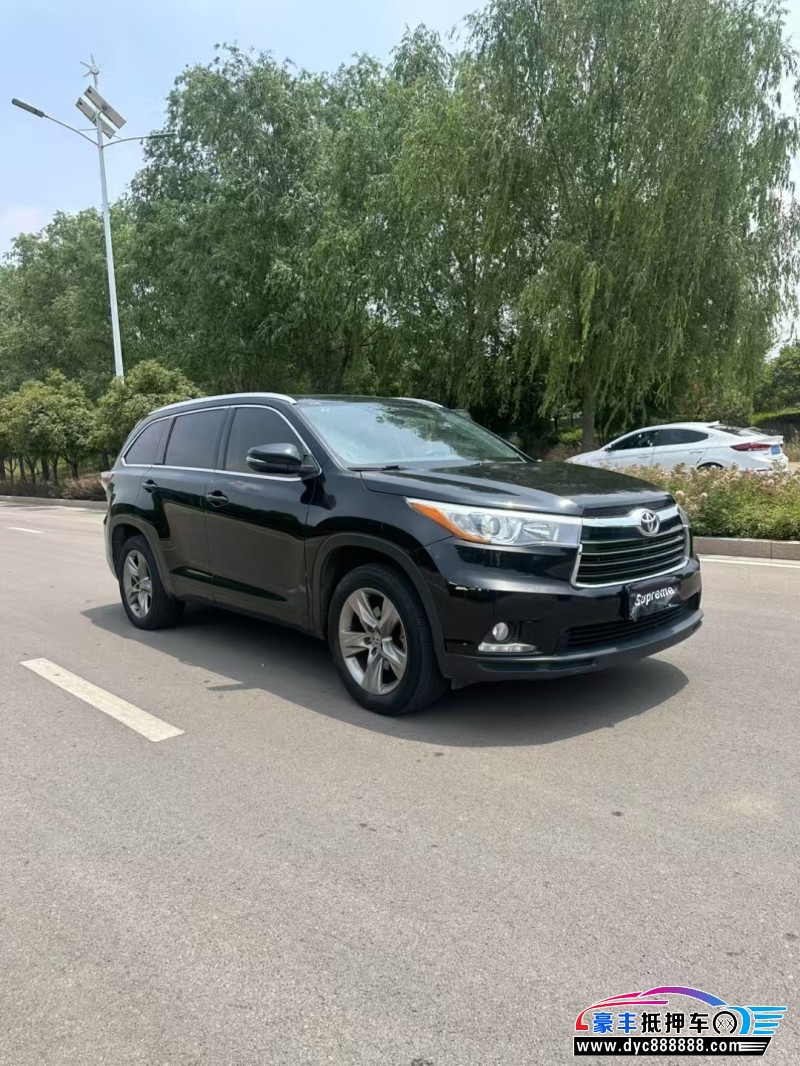 16年丰田汉兰达轿车抵押车出售