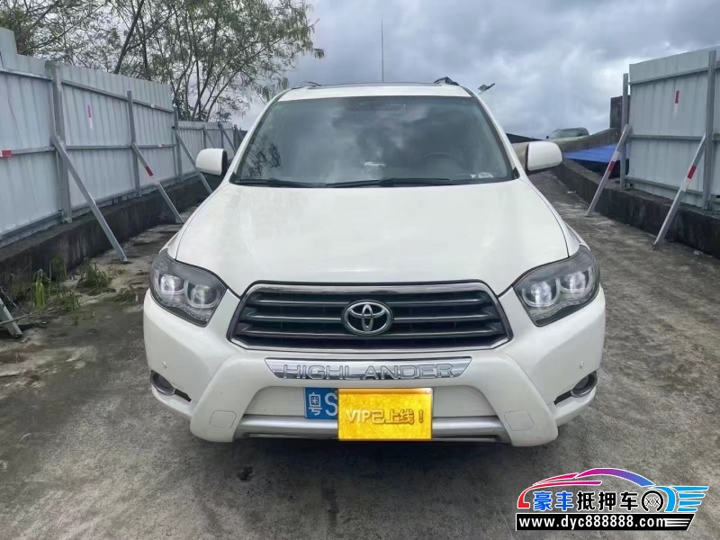 12年丰田汉兰达轿车抵押车出售