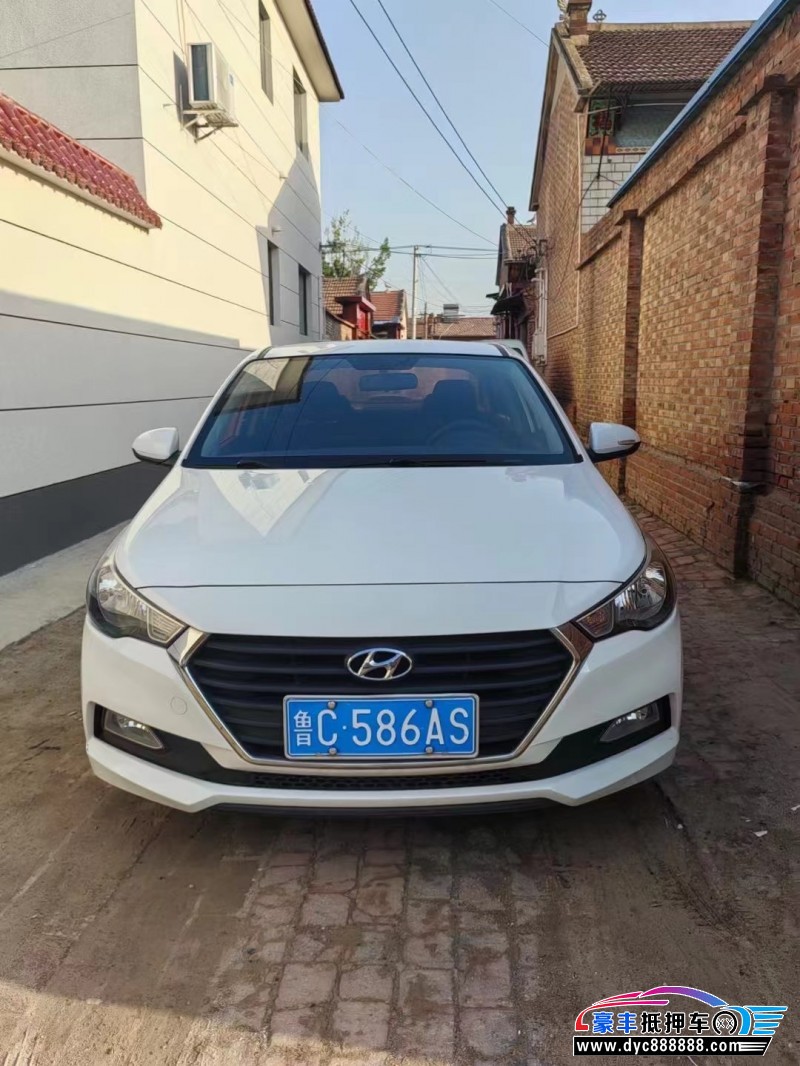 19年现代悦纳轿车抵押车出售