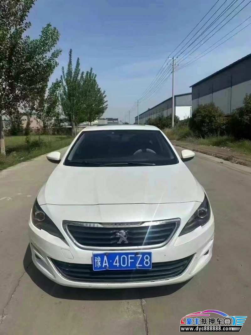 16年标致408轿车抵押车出售