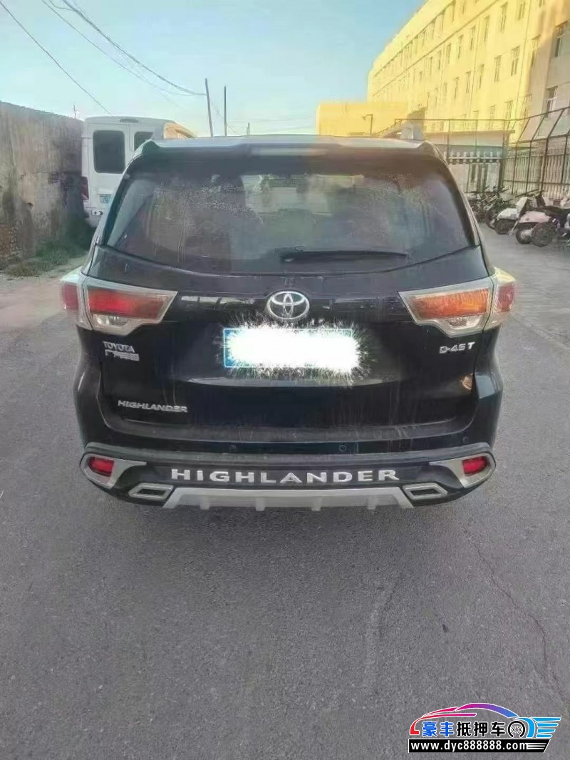 17年丰田汉兰达SUV抵押车出售