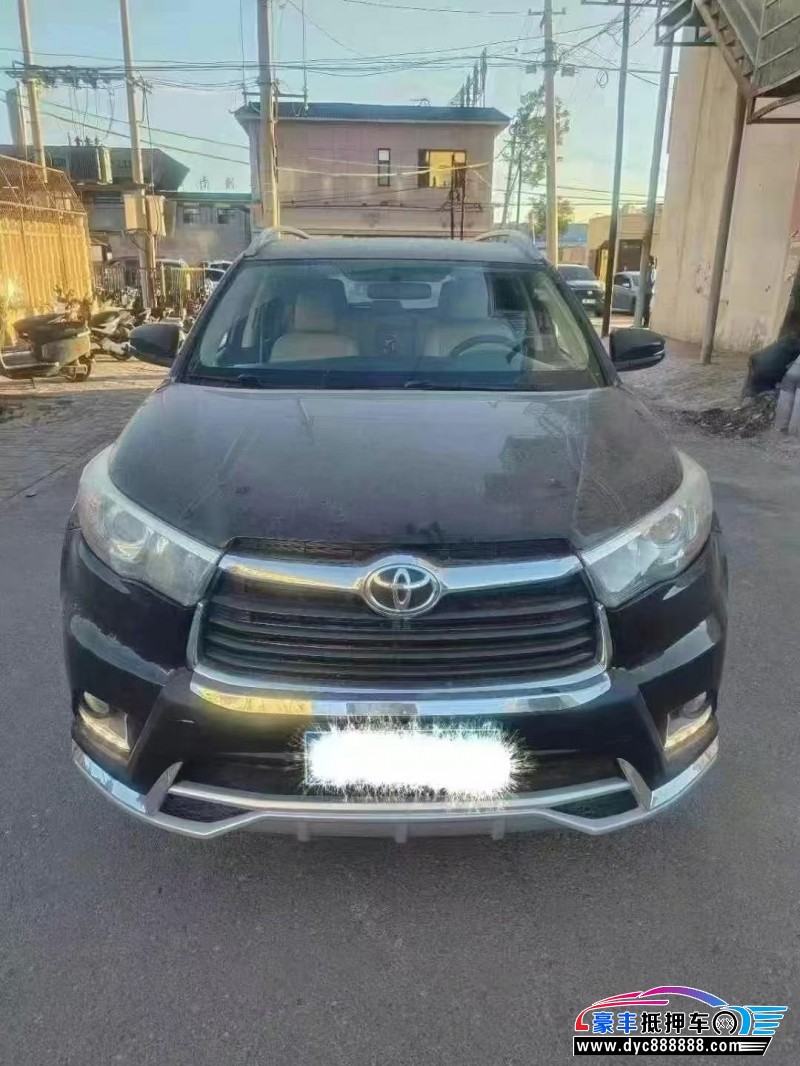 17年丰田汉兰达SUV抵押车出售