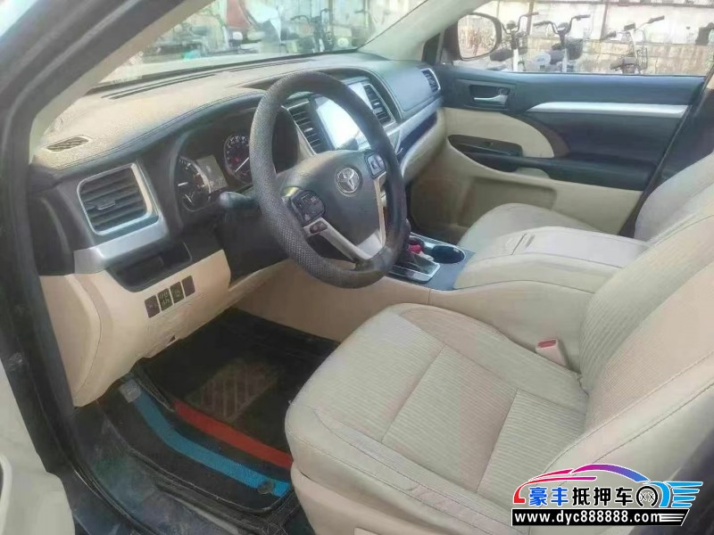 17年丰田汉兰达SUV抵押车出售