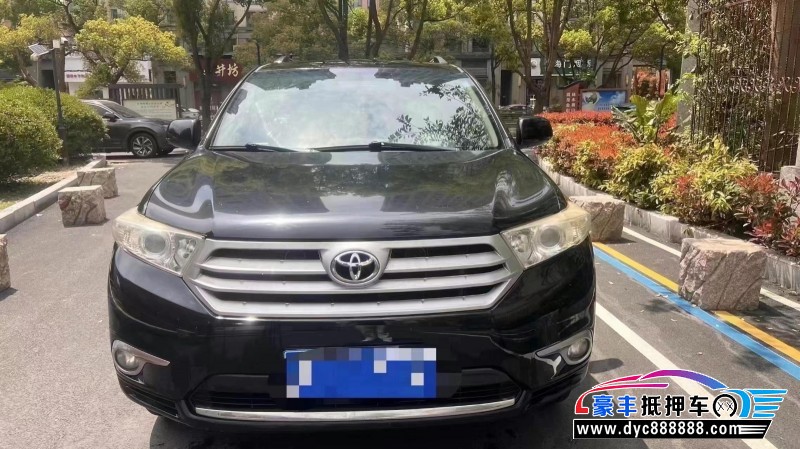 13年丰田汉兰达SUV抵押车出售