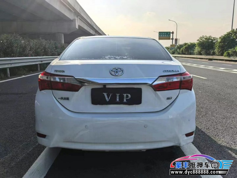 16年丰田卡罗拉轿车抵押车出售