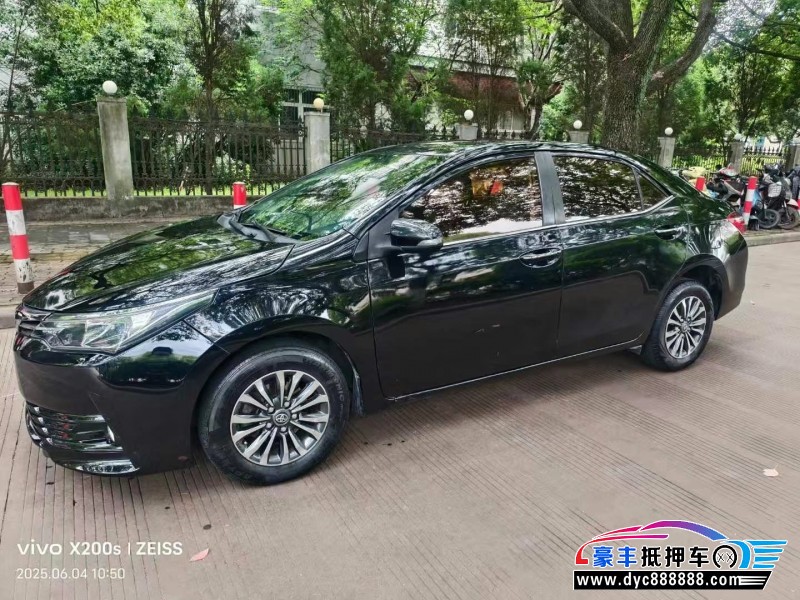 18年丰田卡罗拉轿车抵押车出售